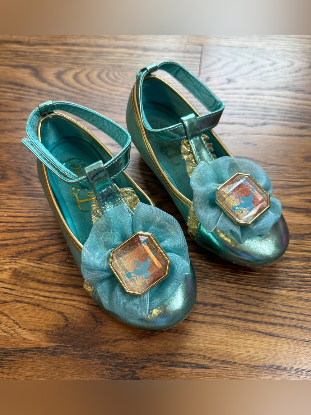 Retired Disney Store Princess Jasmine Aladdin Girls Dress Costume Shoes 9/10